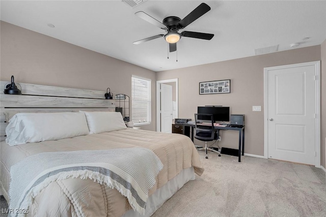 946 Belton Lake Ave, North Las Vegas, NV 89086 - bedroom with carpet floors, a ceiling fan, and baseboards
