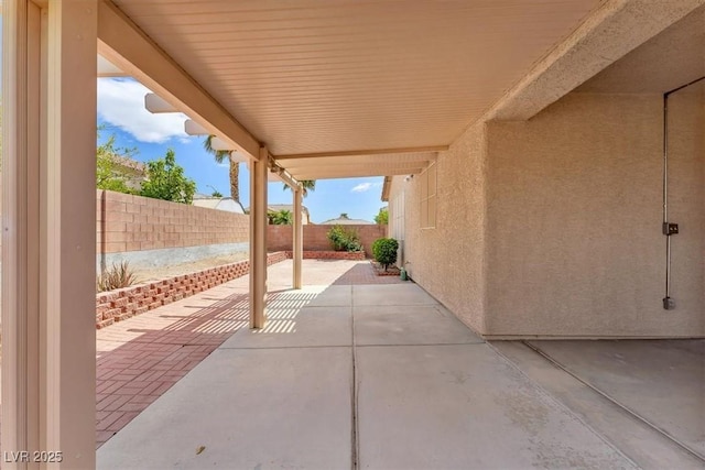 view of patio / terrace with a fenced backyard