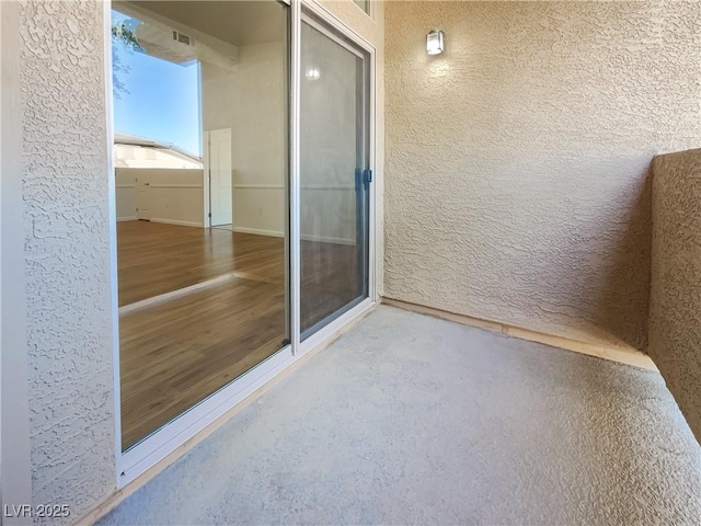 exterior space featuring visible vents