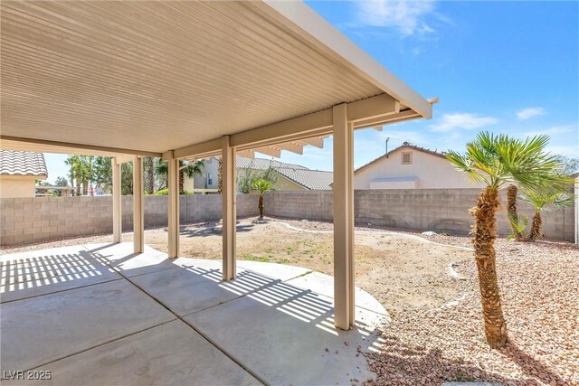 view of patio / terrace featuring a fenced backyard