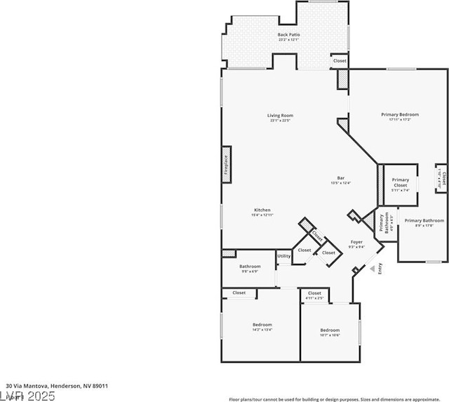30 Via Mantova Unit 109, Henderson, NV 89011 - room layout
