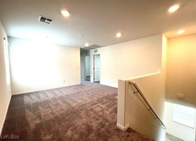 2970 Saltillo Ln, Las Vegas, NV 89121 - spare room featuring visible vents, carpet flooring, baseboards, and recessed lighting