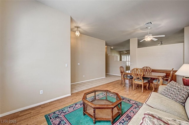 1574 Livingston Dr, Henderson, NV 89012 - living area featuring ceiling fan and wood finished floors