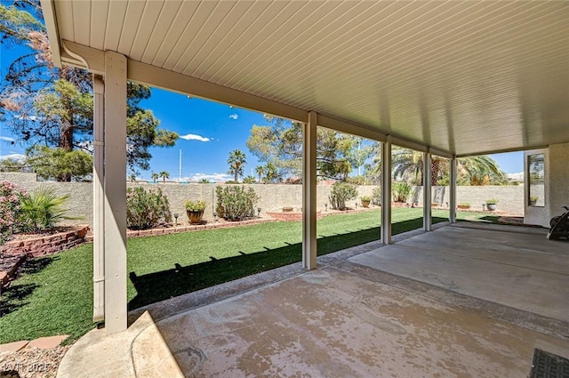 1574 Livingston Dr, Henderson, NV 89012 - fenced backyard featuring a patio