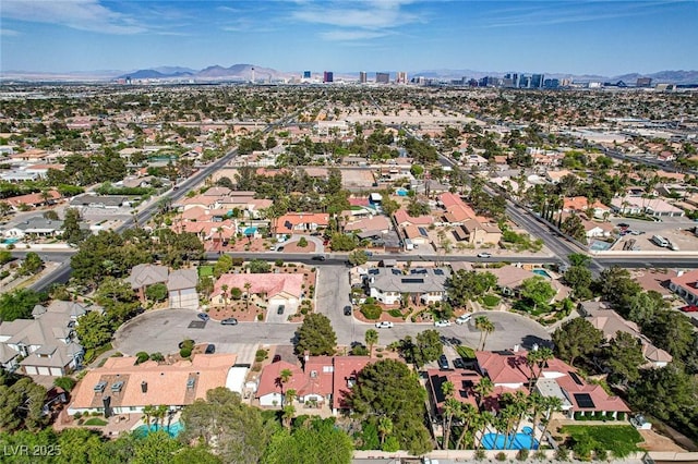 3151 Coachlight Cir, Las Vegas, NV 89117 - drone / aerial view featuring a residential view and a mountain view