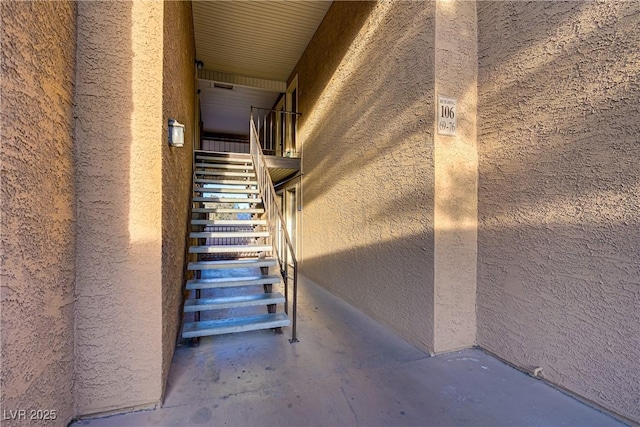 view of stairs