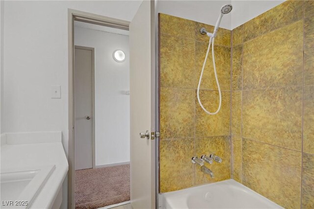 bathroom featuring shower / bath combination
