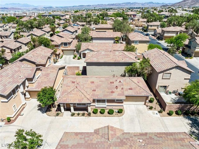 1440 Summer Glow Ave, Henderson, NV 89012 - bird's eye view featuring a mountain view and a residential view