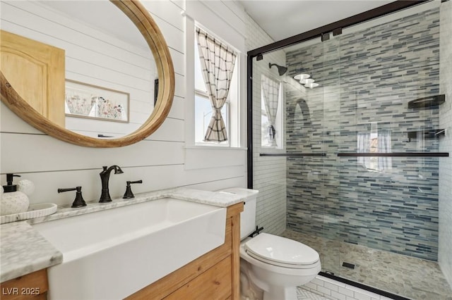 7566 Hope Valley St, Las Vegas, NV 89139 - full bath featuring vanity, a stall shower, and toilet