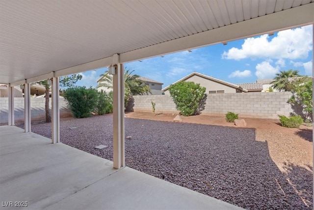view of patio / terrace with a fenced backyard