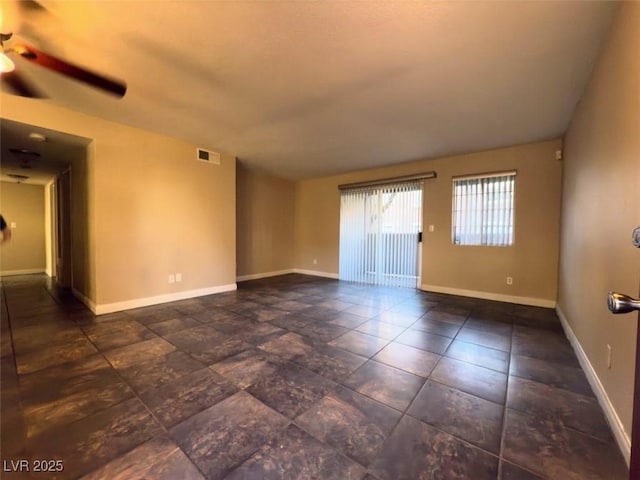 2750 S Durango Dr Unit 1038, Las Vegas, NV 89117 - unfurnished room featuring a ceiling fan, baseboards, and visible vents