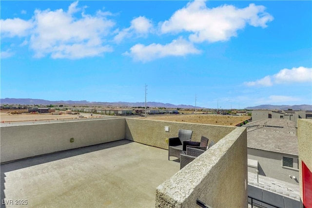 9045 Knots Estate St, Las Vegas, NV 89139 - balcony with a mountain view and a patio area