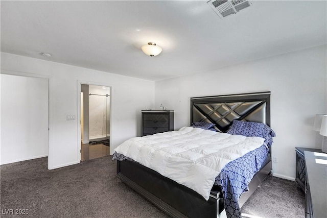 9045 Knots Estate St, Las Vegas, NV 89139 - carpeted bedroom featuring visible vents, connected bathroom, and baseboards