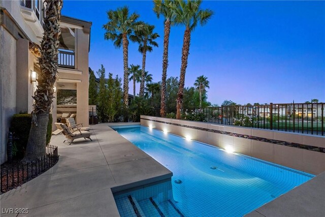 1911 Alcova Ridge Dr, Las Vegas, NV 89135 - view of pool with a fenced in pool, fence, and a patio