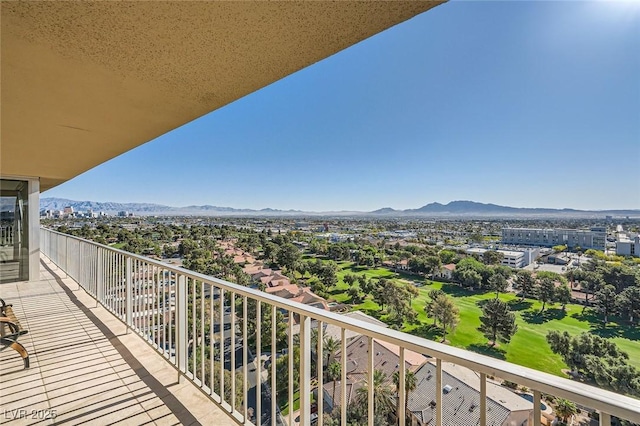 3111 Bel Air Dr Unit 18B, Las Vegas, NV 89109 - balcony with a mountain view