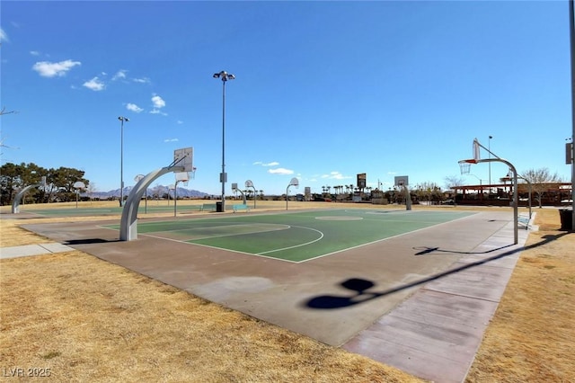 view of sport court featuring community basketball court