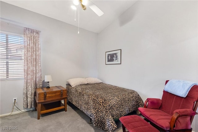 1084 Little House Ct, Henderson, NV 89011 - carpeted bedroom with ceiling fan and lofted ceiling