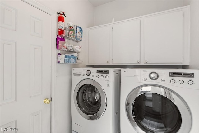 1084 Little House Ct, Henderson, NV 89011 - laundry room with cabinet space and washing machine and clothes dryer