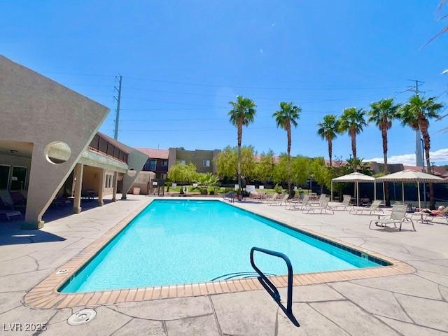 4980 Indian River Dr Unit 447, Las Vegas, NV 89103 - pool featuring a patio