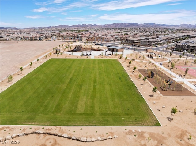 356 Silva Pl, Henderson, NV 89011 - bird's eye view with a mountain view and a residential view
