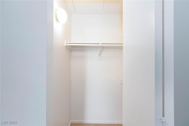 view of closet