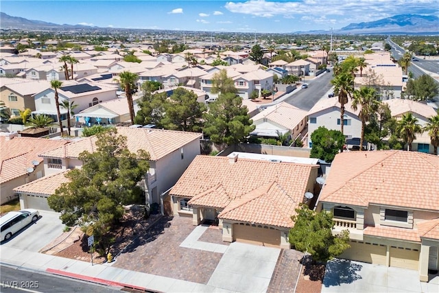 8504 W Gilmore Ave, Las Vegas, NV 89129 - aerial perspective of suburban area featuring a mountain backdrop