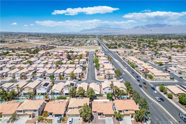8504 W Gilmore Ave, Las Vegas, NV 89129 - aerial perspective of suburban area featuring mountains