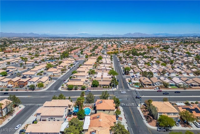 8504 W Gilmore Ave, Las Vegas, NV 89129 - aerial perspective of suburban area featuring a mountain backdrop