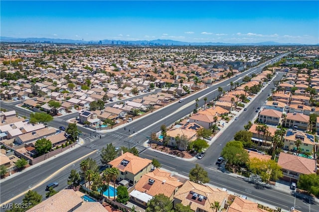 8504 W Gilmore Ave, Las Vegas, NV 89129 - aerial perspective of suburban area with a mountainous background