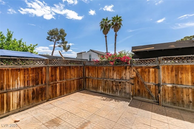 516 Delfern Ln, Las Vegas, NV 89169 - view of patio / terrace with a gate