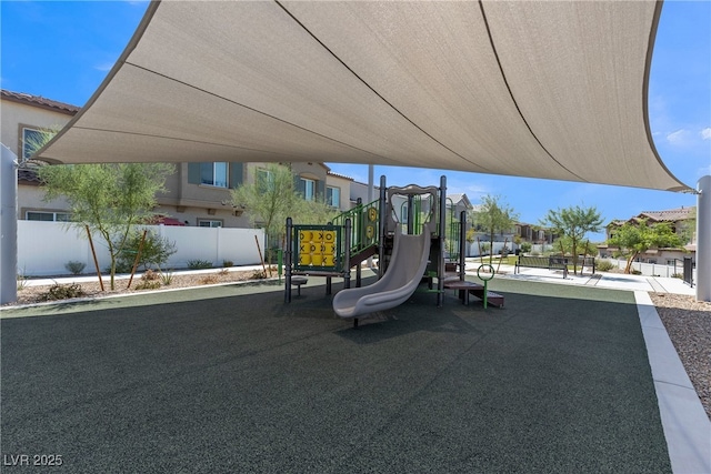 community playground featuring fence