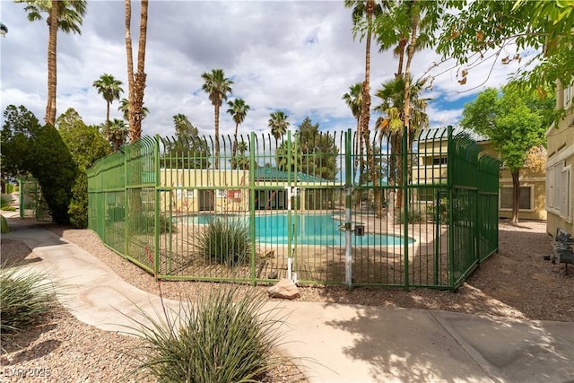 pool with fence