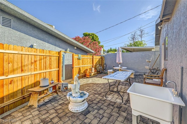 517 7th St, Boulder City, NV 89005 - view of patio featuring a fenced backyard