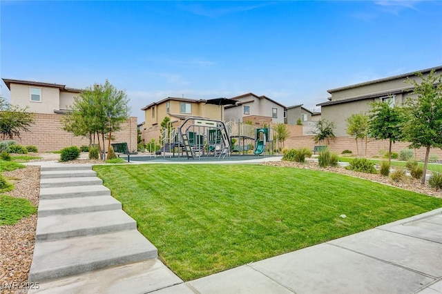 8898 Sasquatch Run Ave, Las Vegas, NV 89166 - view of yard with a residential view and playground community