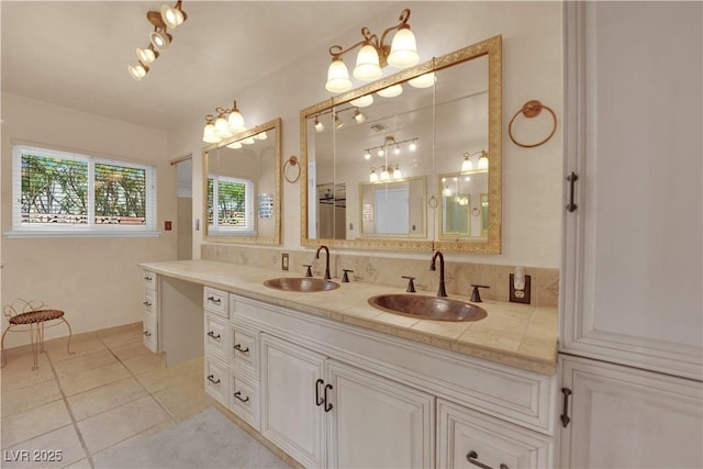 3065 S Torrey Pines Dr, Las Vegas, NV 89146 - bathroom featuring vanity and tile patterned floors