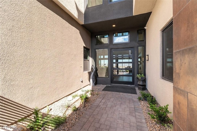 5436 Succulent Rose Dr, Las Vegas, NV 89135 - view of exterior entry featuring stucco siding