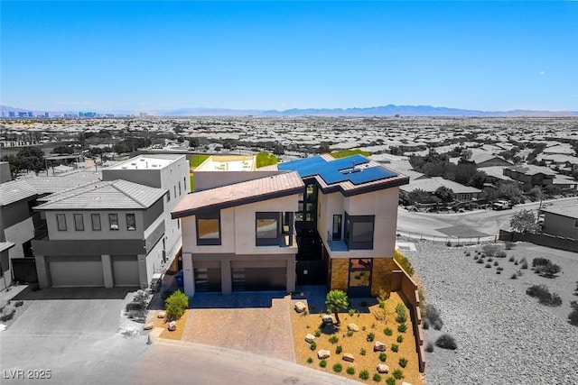 5436 Succulent Rose Dr, Las Vegas, NV 89135 - birds eye view of property featuring a residential view and a mountain view