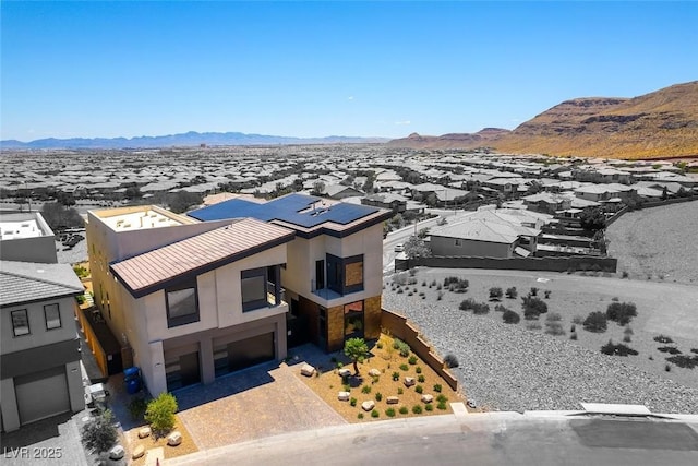 5436 Succulent Rose Dr, Las Vegas, NV 89135 - birds eye view of property with a mountain view and a residential view
