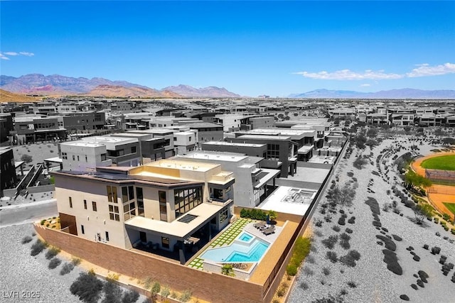 5436 Succulent Rose Dr, Las Vegas, NV 89135 - bird's eye view with a mountain view