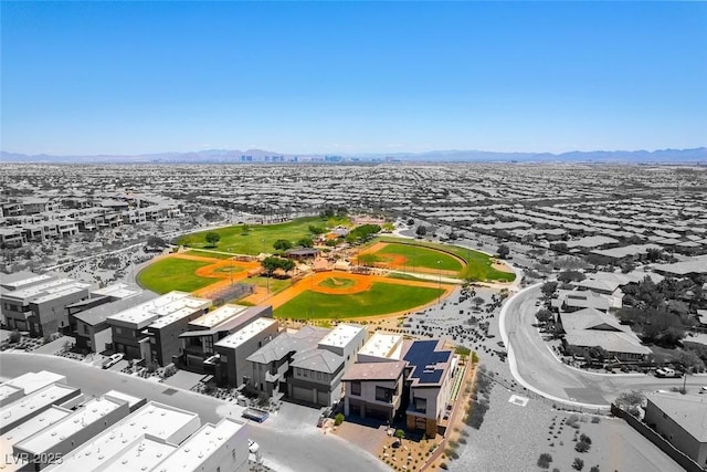 5436 Succulent Rose Dr, Las Vegas, NV 89135 - birds eye view of property with a mountain view