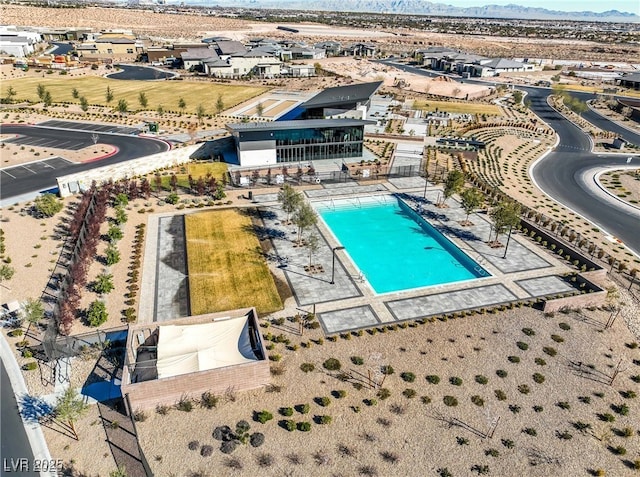 5436 Succulent Rose Dr, Las Vegas, NV 89135 - view of pool with a mountain view