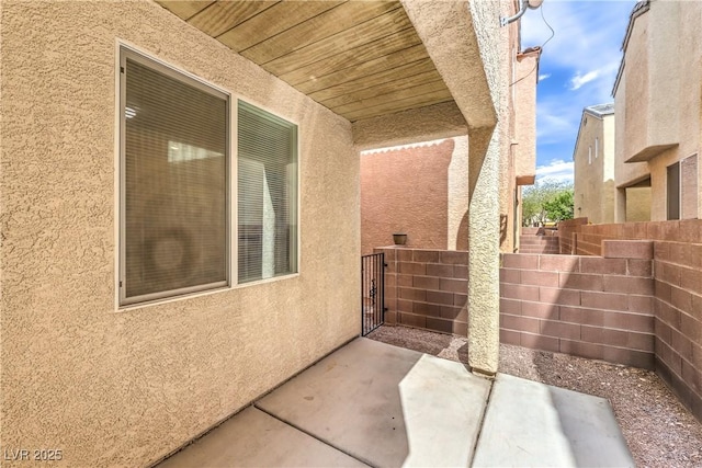 view of patio / terrace with fence