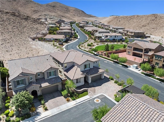 12705 Coastline Shadow St, Las Vegas, NV 89141 - aerial perspective of suburban area featuring a mountain backdrop