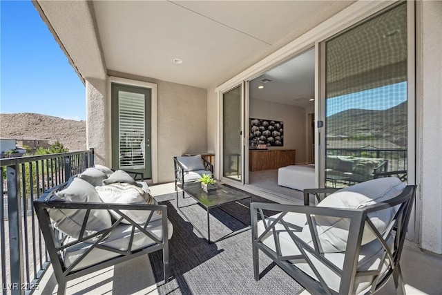 12705 Coastline Shadow St, Las Vegas, NV 89141 - balcony featuring an outdoor living space