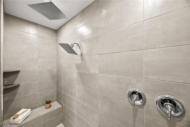 12705 Coastline Shadow St, Las Vegas, NV 89141 - bathroom with a tile shower