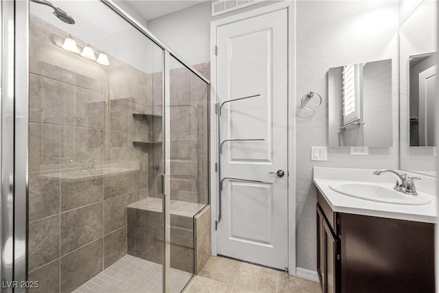 12705 Coastline Shadow St, Las Vegas, NV 89141 - full bathroom featuring a shower stall and vanity