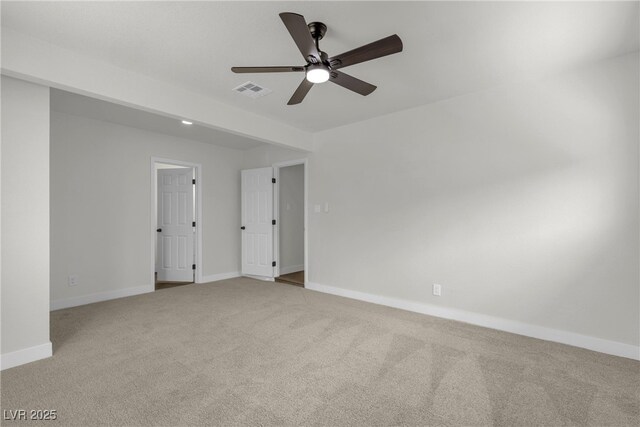 1424 Balzar Ave, Las Vegas, NV 89106 - carpeted empty room featuring a ceiling fan and baseboards