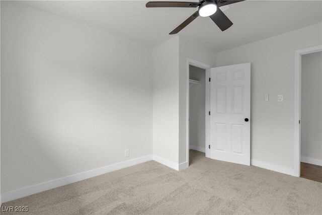 1424 Balzar Ave, Las Vegas, NV 89106 - unfurnished bedroom featuring carpet, baseboards, and ceiling fan