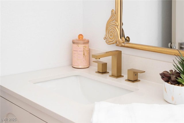 room details with vanity