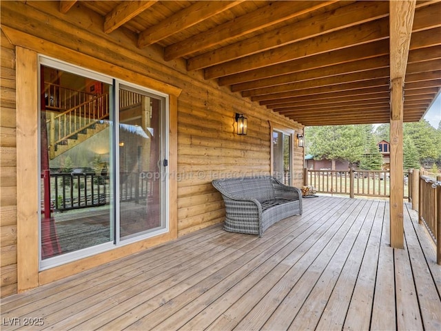 view of deck
